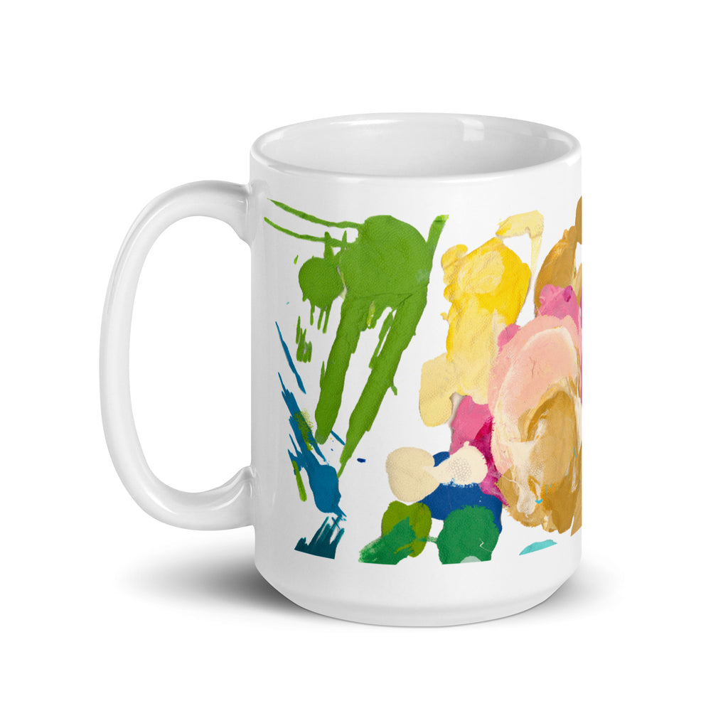 Art Palette Coffee Mug, Abstract Art Coffee Mug, Gift Idea, Perfect Gift, Gift for Artist, Gift for Art Teacher, Abstract Paint, Art Palette Art by Jennifer McCully
